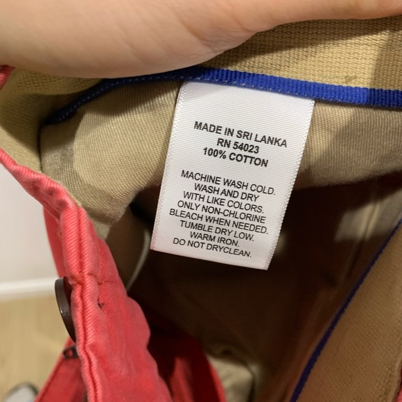 Gap The lived in slim chino in faded red Sz 31 - Picture 7 of 8